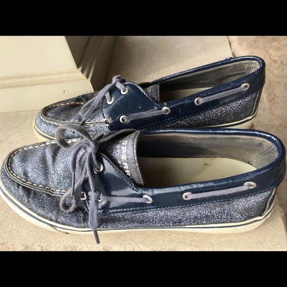 Sperry Women’s Koifish Sparkle Chambray Boat Shoe - Picture 2 of 3